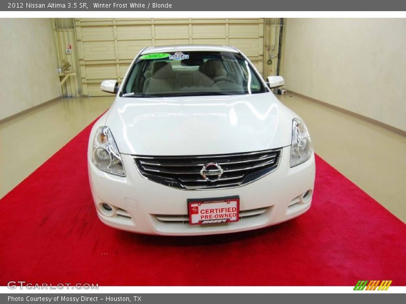 Winter Frost White / Blonde 2012 Nissan Altima 3.5 SR