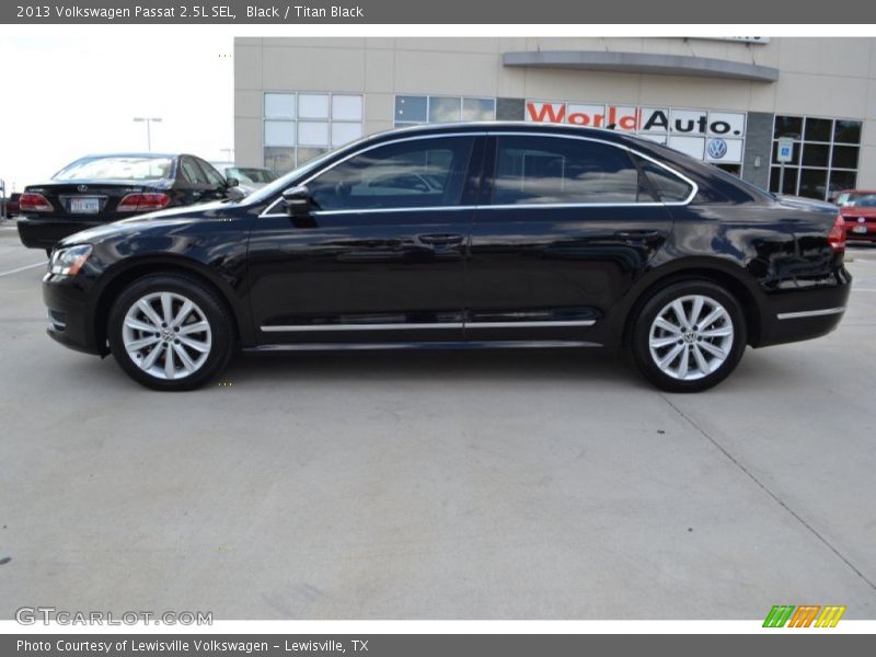 Black / Titan Black 2013 Volkswagen Passat 2.5L SEL