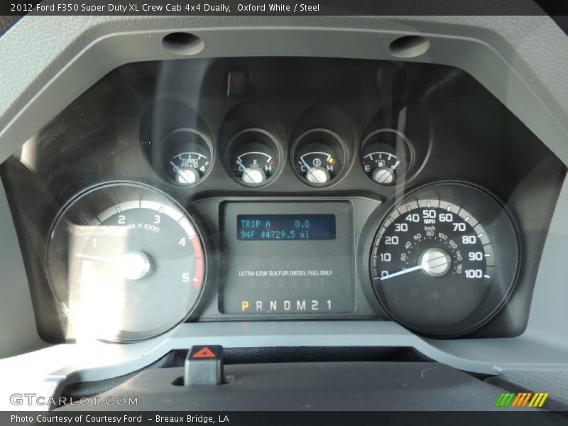 Oxford White / Steel 2012 Ford F350 Super Duty XL Crew Cab 4x4 Dually