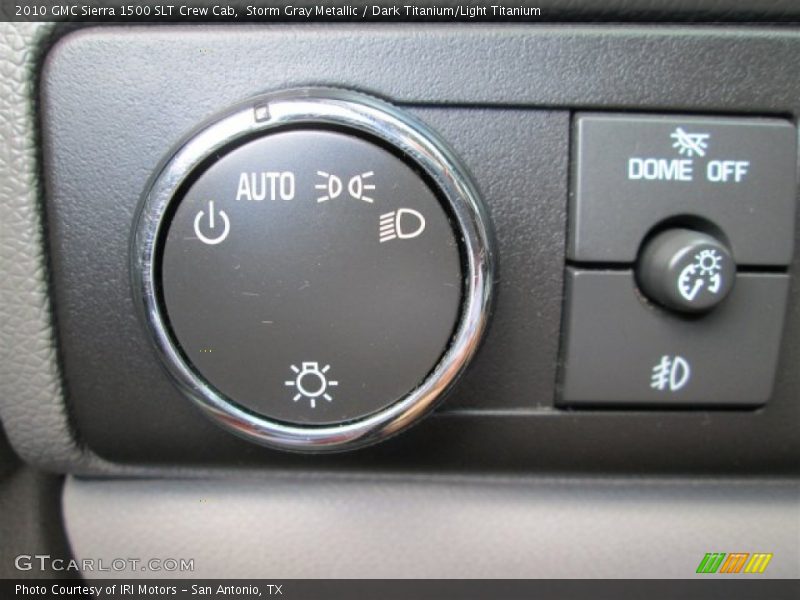 Storm Gray Metallic / Dark Titanium/Light Titanium 2010 GMC Sierra 1500 SLT Crew Cab