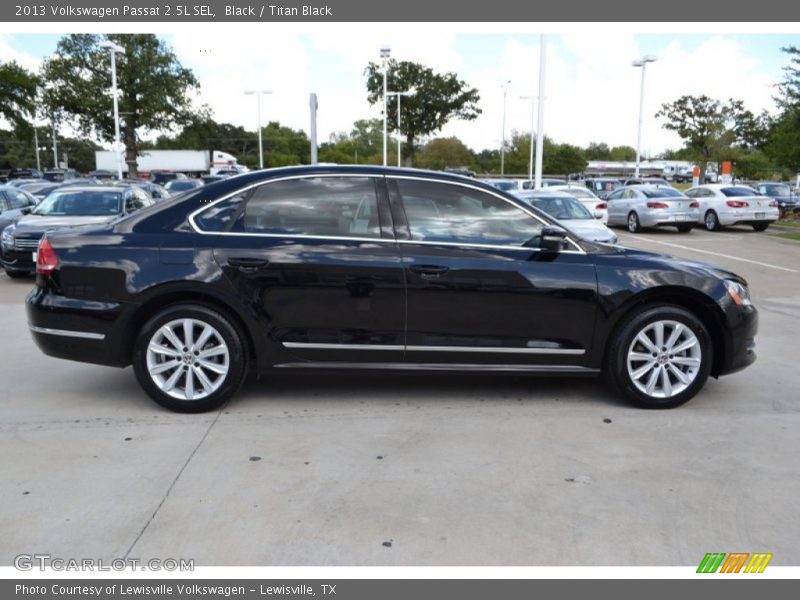 Black / Titan Black 2013 Volkswagen Passat 2.5L SEL