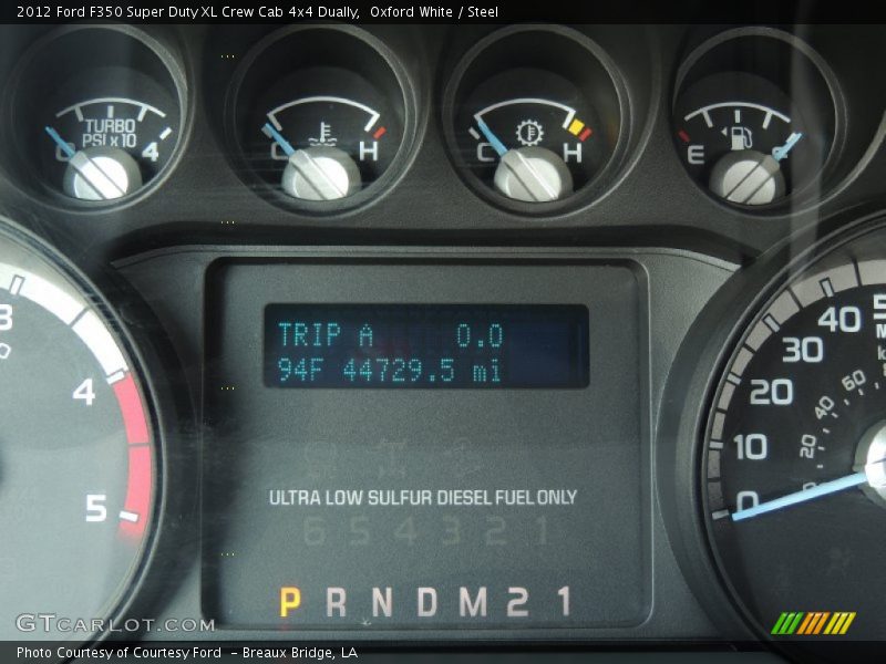 Oxford White / Steel 2012 Ford F350 Super Duty XL Crew Cab 4x4 Dually