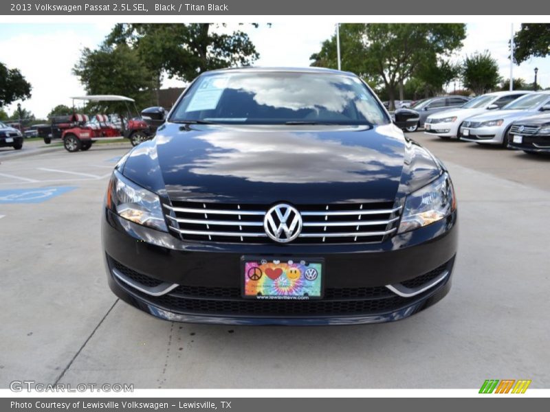 Black / Titan Black 2013 Volkswagen Passat 2.5L SEL