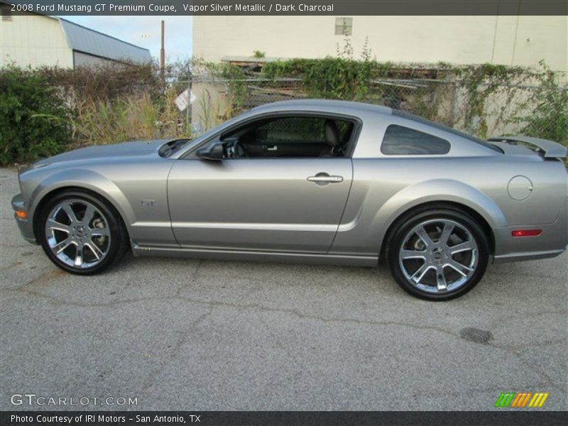 Vapor Silver Metallic / Dark Charcoal 2008 Ford Mustang GT Premium Coupe