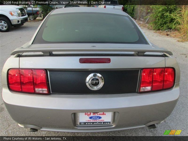 Vapor Silver Metallic / Dark Charcoal 2008 Ford Mustang GT Premium Coupe