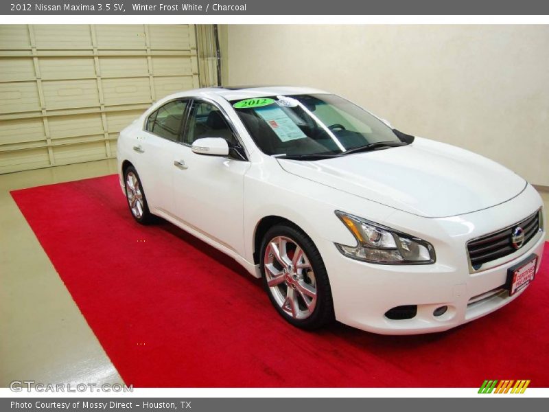 Winter Frost White / Charcoal 2012 Nissan Maxima 3.5 SV