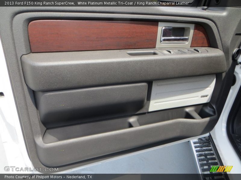 White Platinum Metallic Tri-Coat / King Ranch Chaparral Leather 2013 Ford F150 King Ranch SuperCrew
