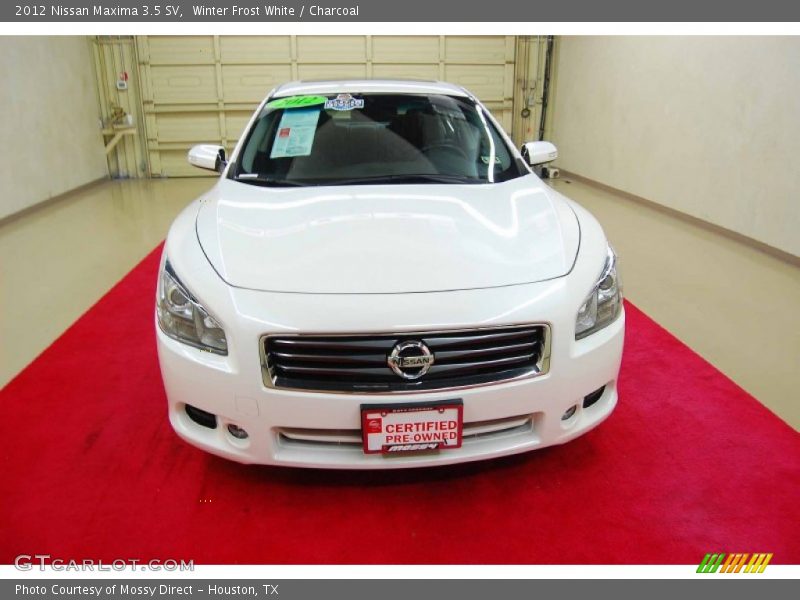 Winter Frost White / Charcoal 2012 Nissan Maxima 3.5 SV