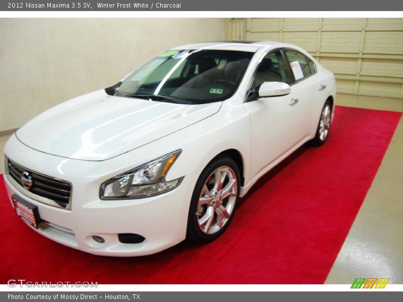 Winter Frost White / Charcoal 2012 Nissan Maxima 3.5 SV