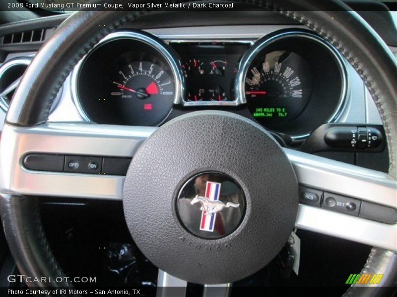 Vapor Silver Metallic / Dark Charcoal 2008 Ford Mustang GT Premium Coupe