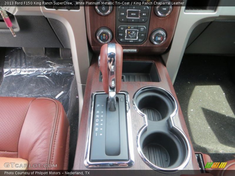 White Platinum Metallic Tri-Coat / King Ranch Chaparral Leather 2013 Ford F150 King Ranch SuperCrew