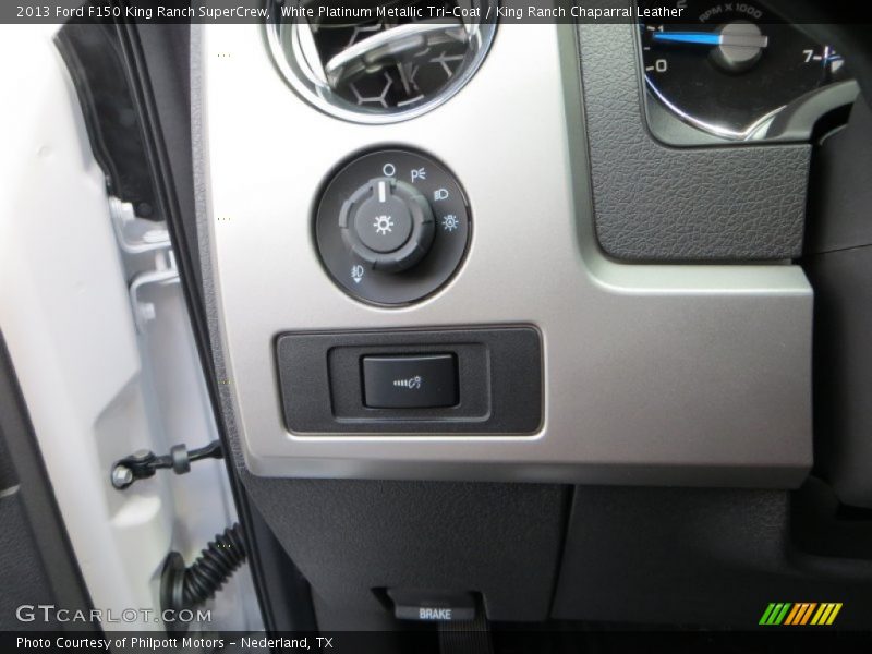 White Platinum Metallic Tri-Coat / King Ranch Chaparral Leather 2013 Ford F150 King Ranch SuperCrew