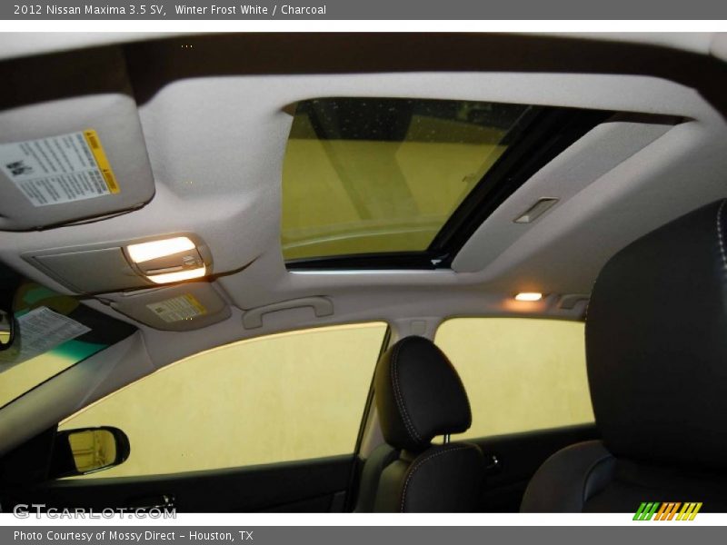 Winter Frost White / Charcoal 2012 Nissan Maxima 3.5 SV
