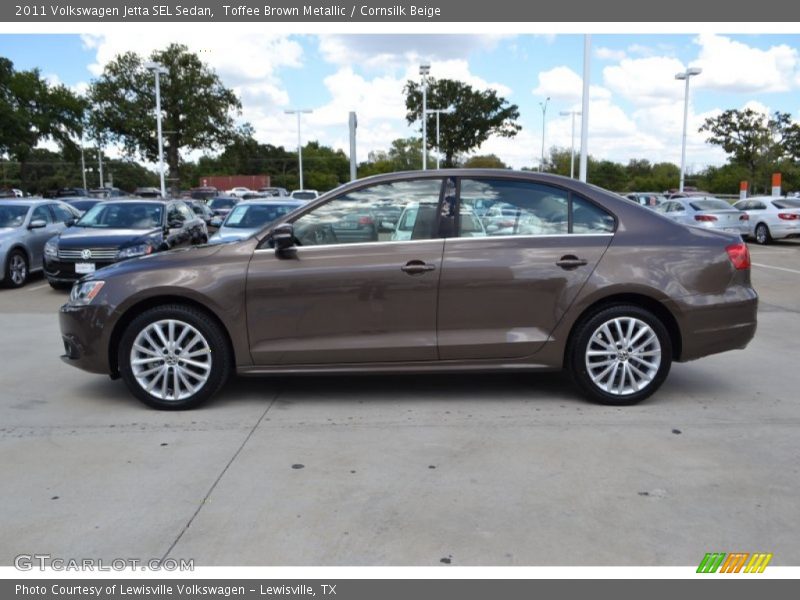 Toffee Brown Metallic / Cornsilk Beige 2011 Volkswagen Jetta SEL Sedan