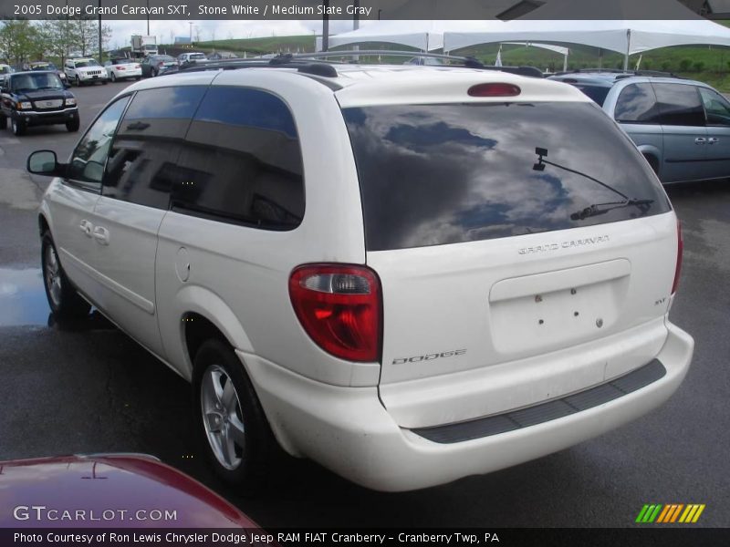 Stone White / Medium Slate Gray 2005 Dodge Grand Caravan SXT