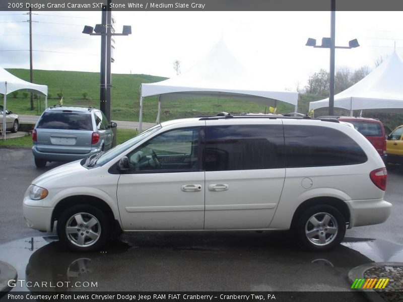 Stone White / Medium Slate Gray 2005 Dodge Grand Caravan SXT