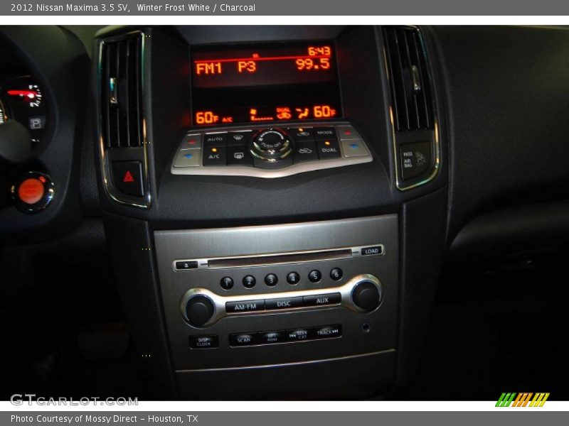 Winter Frost White / Charcoal 2012 Nissan Maxima 3.5 SV