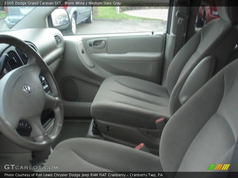 Stone White / Medium Slate Gray 2005 Dodge Grand Caravan SXT