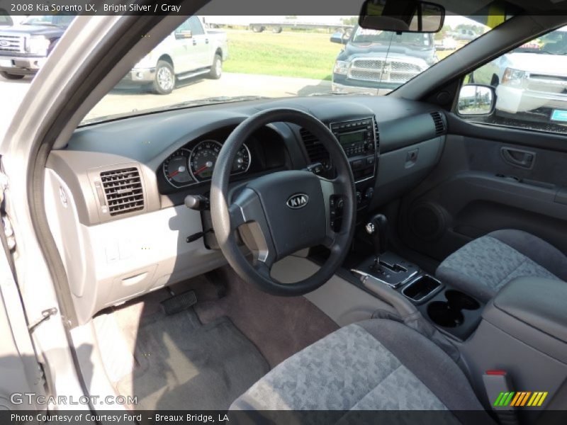Bright Silver / Gray 2008 Kia Sorento LX