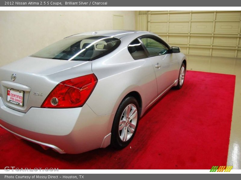 Brilliant Silver / Charcoal 2012 Nissan Altima 2.5 S Coupe