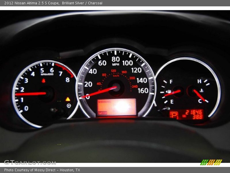 Brilliant Silver / Charcoal 2012 Nissan Altima 2.5 S Coupe