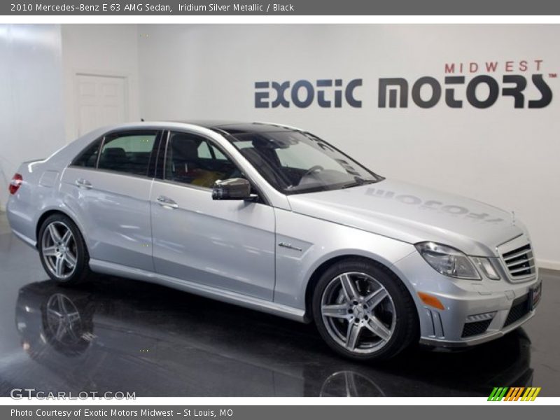 Iridium Silver Metallic / Black 2010 Mercedes-Benz E 63 AMG Sedan
