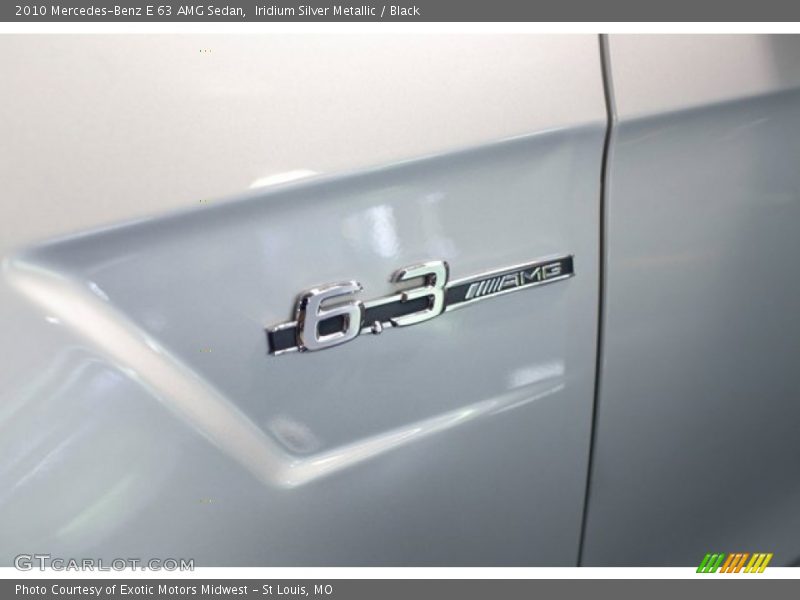 Iridium Silver Metallic / Black 2010 Mercedes-Benz E 63 AMG Sedan