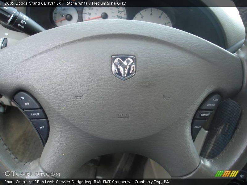 Stone White / Medium Slate Gray 2005 Dodge Grand Caravan SXT