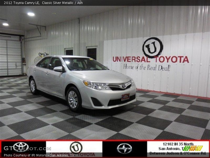 Classic Silver Metallic / Ash 2012 Toyota Camry LE