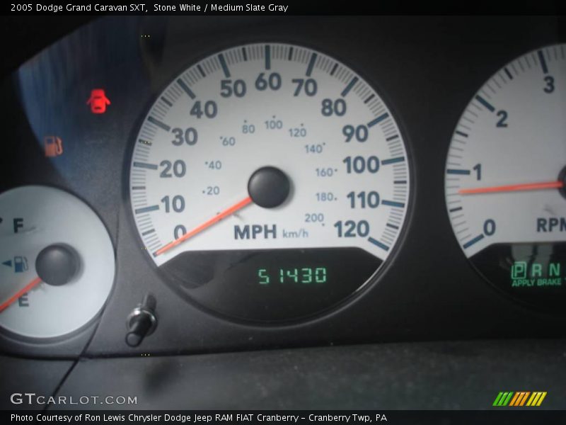 Stone White / Medium Slate Gray 2005 Dodge Grand Caravan SXT