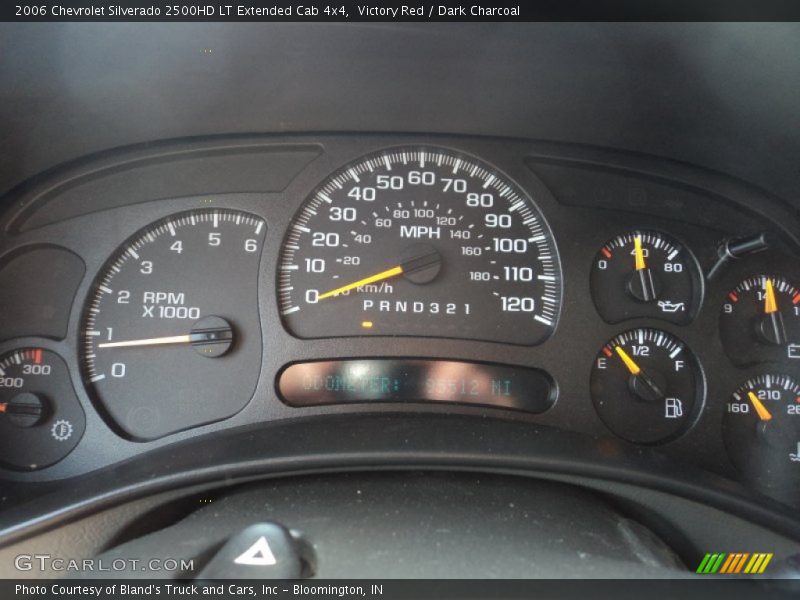 Victory Red / Dark Charcoal 2006 Chevrolet Silverado 2500HD LT Extended Cab 4x4