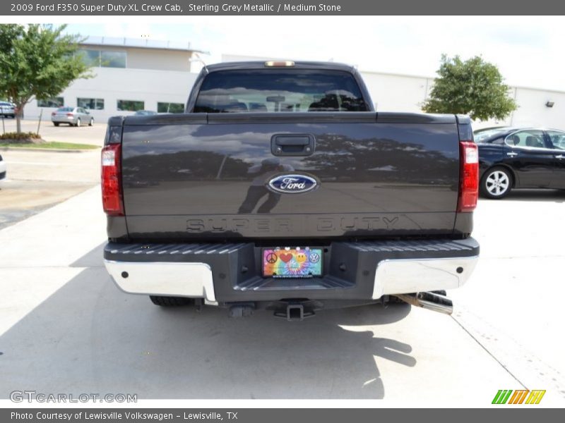 Sterling Grey Metallic / Medium Stone 2009 Ford F350 Super Duty XL Crew Cab