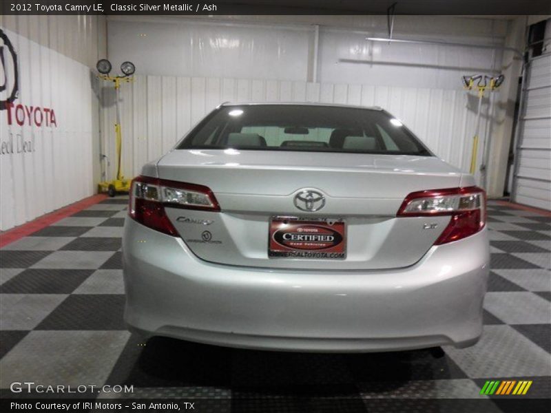 Classic Silver Metallic / Ash 2012 Toyota Camry LE