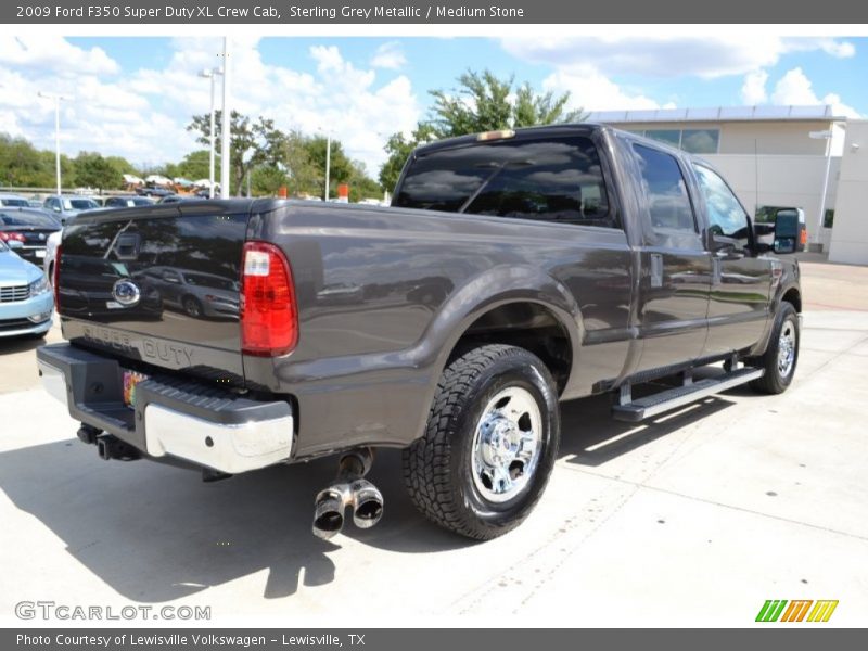 Sterling Grey Metallic / Medium Stone 2009 Ford F350 Super Duty XL Crew Cab
