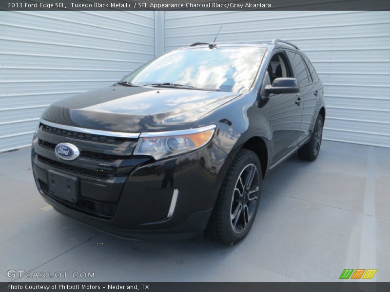 Tuxedo Black Metallic / SEL Appearance Charcoal Black/Gray Alcantara 2013 Ford Edge SEL