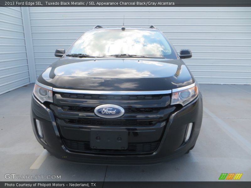 Tuxedo Black Metallic / SEL Appearance Charcoal Black/Gray Alcantara 2013 Ford Edge SEL