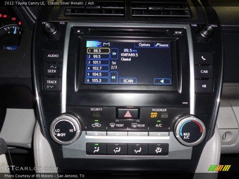 Classic Silver Metallic / Ash 2012 Toyota Camry LE