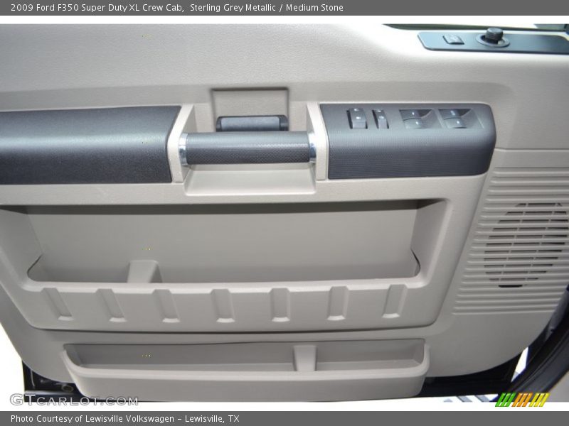 Sterling Grey Metallic / Medium Stone 2009 Ford F350 Super Duty XL Crew Cab
