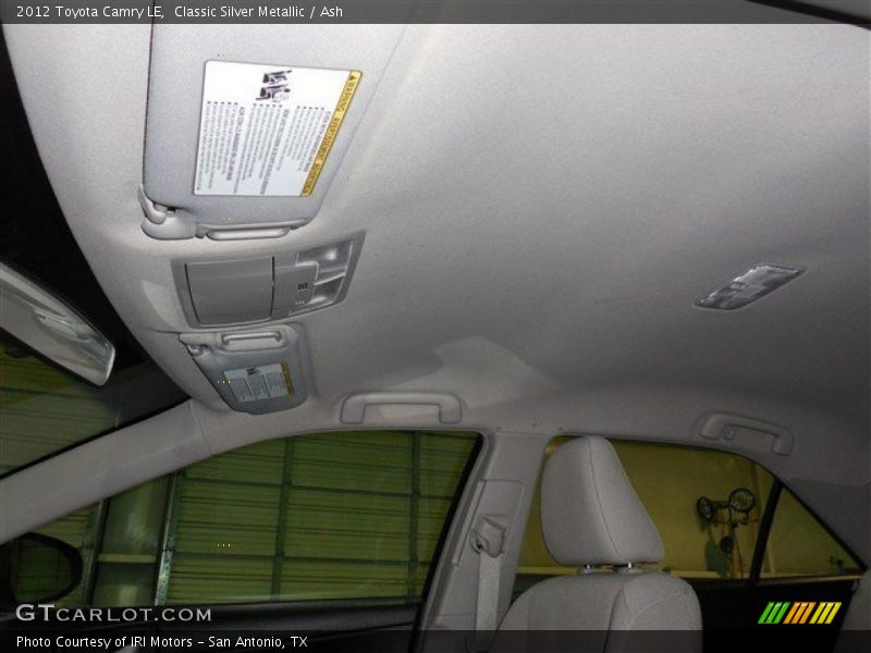 Classic Silver Metallic / Ash 2012 Toyota Camry LE
