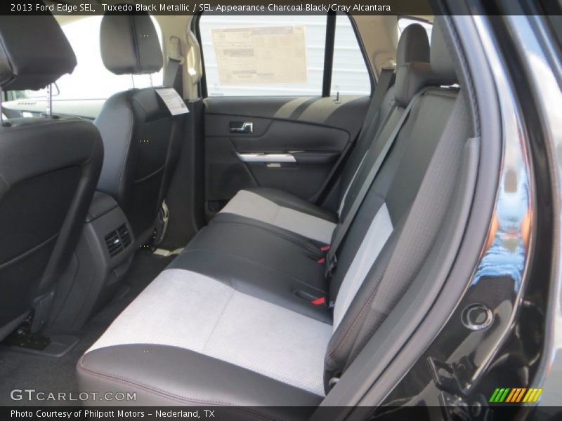 Tuxedo Black Metallic / SEL Appearance Charcoal Black/Gray Alcantara 2013 Ford Edge SEL