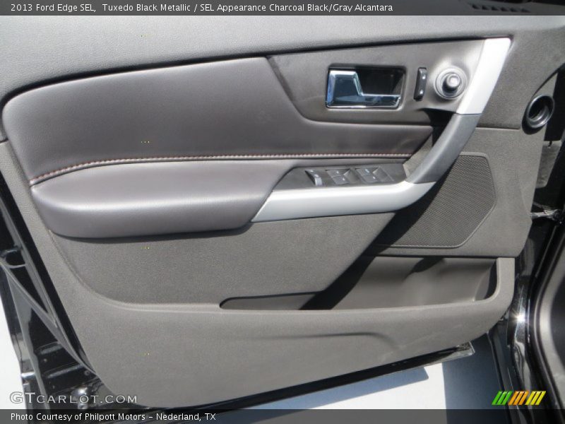 Tuxedo Black Metallic / SEL Appearance Charcoal Black/Gray Alcantara 2013 Ford Edge SEL