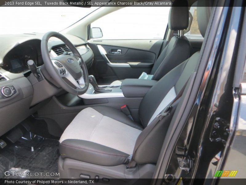 Tuxedo Black Metallic / SEL Appearance Charcoal Black/Gray Alcantara 2013 Ford Edge SEL