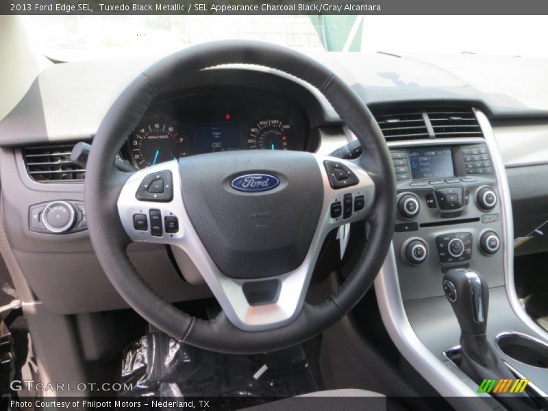 Tuxedo Black Metallic / SEL Appearance Charcoal Black/Gray Alcantara 2013 Ford Edge SEL