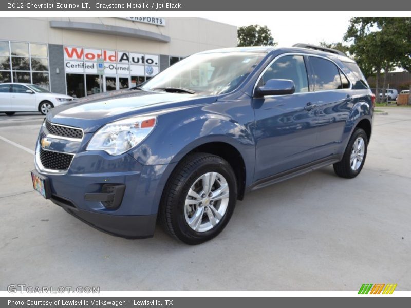 Graystone Metallic / Jet Black 2012 Chevrolet Equinox LT