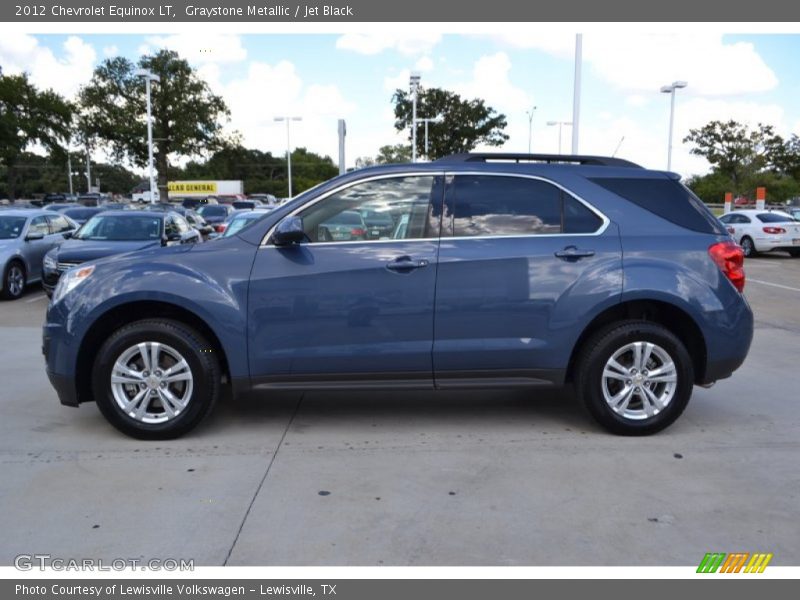 Graystone Metallic / Jet Black 2012 Chevrolet Equinox LT