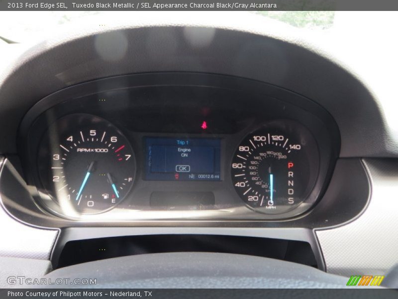 Tuxedo Black Metallic / SEL Appearance Charcoal Black/Gray Alcantara 2013 Ford Edge SEL