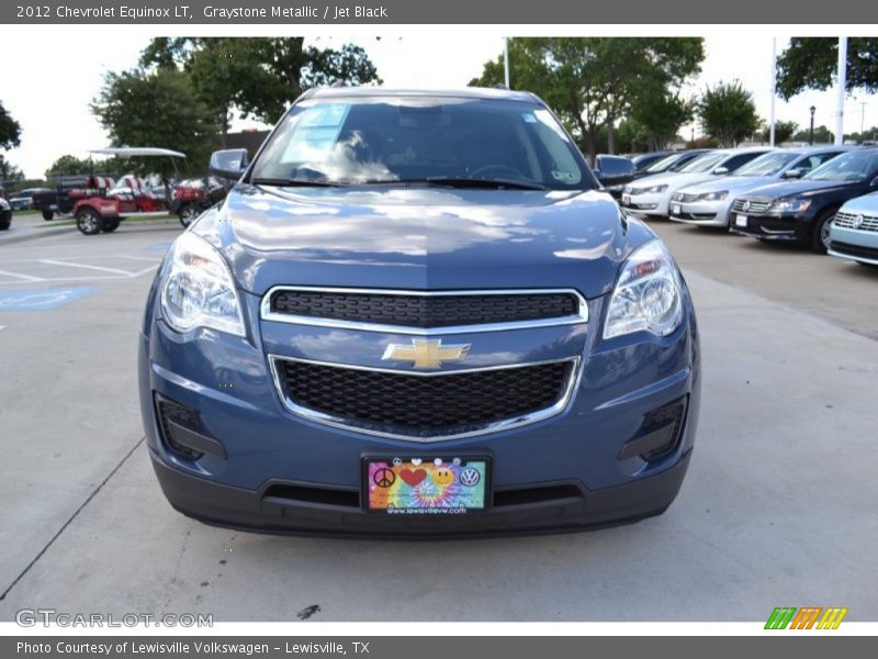 Graystone Metallic / Jet Black 2012 Chevrolet Equinox LT
