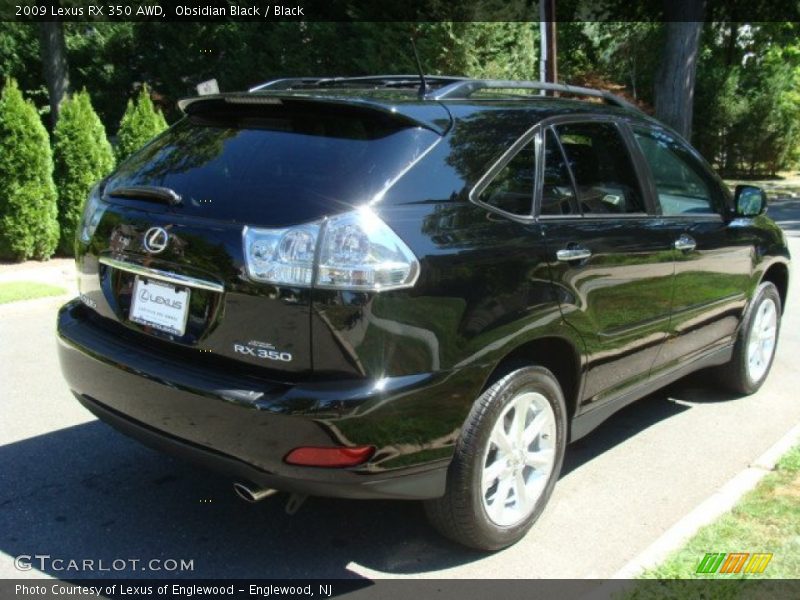 Obsidian Black / Black 2009 Lexus RX 350 AWD