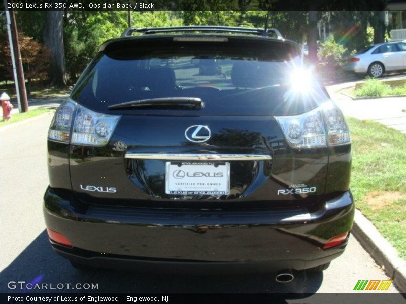 Obsidian Black / Black 2009 Lexus RX 350 AWD