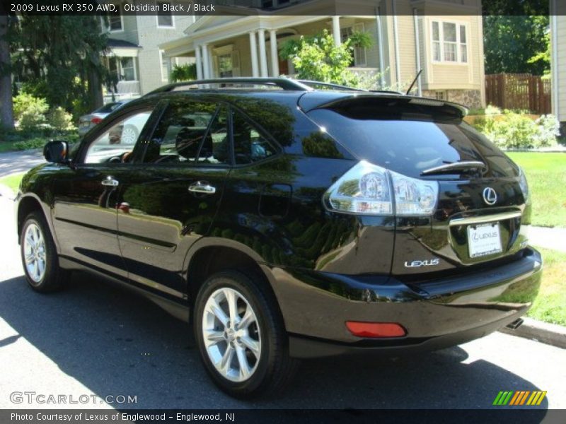 Obsidian Black / Black 2009 Lexus RX 350 AWD